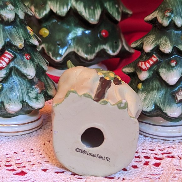 2005 Lucas Film Ltd Yoda Christmas Ornament Ceramic Star Wars Figurine - Picture 3 of 3